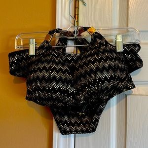 Victorias Secret Black & Gold Swimsuit - Never Worn.